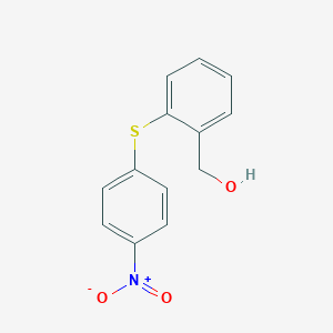 molecular formula C13H11NO3S B374586 [2-({4-Nitrophenyl}sulfanyl)phenyl]methanol 