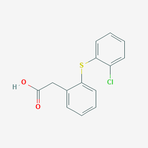 {2-[(2-Chlorophenyl)sulfanyl]phenyl}acetic acid