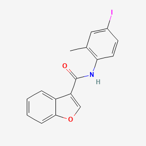molecular formula C16H12INO2 B3745915 N-(4-iodo-2-methylphenyl)-1-benzofuran-3-carboxamide 