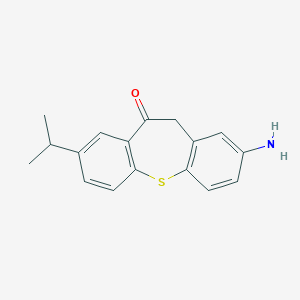 molecular formula C17H17NOS B374593 2-amino-8-isopropyldibenzo[b,f]thiepin-10(11H)-one 