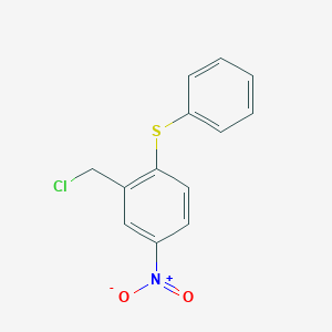 molecular formula C13H10ClNO2S B374594 2-(Chloromethyl)-4-nitro-1-(phenylsulfanyl)benzene 