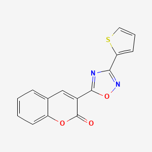 molecular formula C15H8N2O3S B3745994 3-[3-(2-thienyl)-1,2,4-oxadiazol-5-yl]-2H-chromen-2-one 