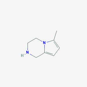 molecular formula C8H12N2 B037460 6-甲基-1,2,3,4-四氢吡咯并[1,2-a]吡嗪 CAS No. 112758-85-7