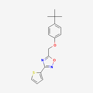 molecular formula C17H18N2O2S B3746002 5-[(4-tert-butylphenoxy)methyl]-3-(2-thienyl)-1,2,4-oxadiazole 