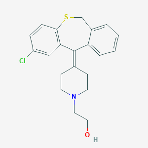 molecular formula C21H22ClNOS B374607 2-[4-(2-chlorodibenzo[b,e]thiepin-11(6H)-ylidene)-1-piperidinyl]ethanol 