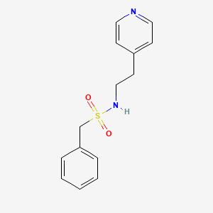 molecular formula C14H16N2O2S B3746098 1-phenyl-N-(2-pyridin-4-ylethyl)methanesulfonamide 