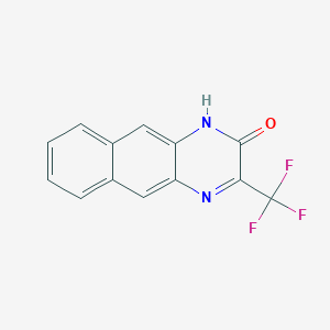 molecular formula C13H7F3N2O B3746110 3-(trifluoromethyl)benzo[g]quinoxalin-2-ol 
