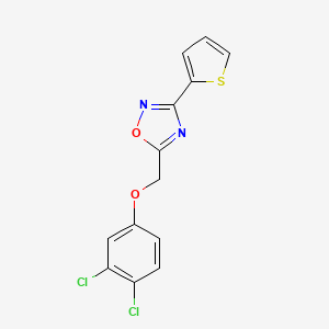 molecular formula C13H8Cl2N2O2S B3746126 5-[(3,4-dichlorophenoxy)methyl]-3-(2-thienyl)-1,2,4-oxadiazole 