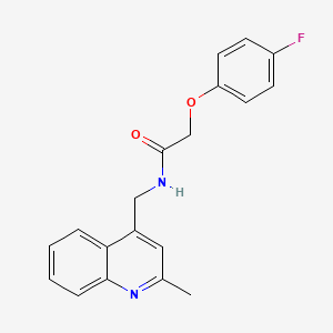 2-(4-fluorophenoxy)-N-[(2-methyl-4-quinolinyl)methyl]acetamide