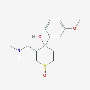 3-[(dimethylamino)methyl]-4-(3-methoxyphenyl)tetrahydro-2H-thiopyran-4-ol 1-oxide