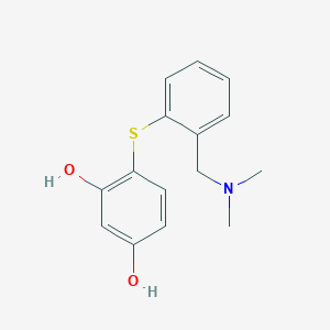 1,3-Benzenediol, 4-[2-(dimethylaminomethyl)phenylthio]-
