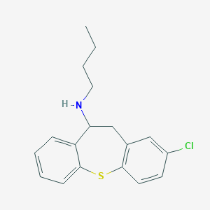 N-butyl-N-(2-chloro-10,11-dihydrodibenzo[b,f]thiepin-10-yl)amine