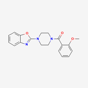 molecular formula C19H19N3O3 B3746278 2-[4-(2-methoxybenzoyl)piperazin-1-yl]-1,3-benzoxazole 