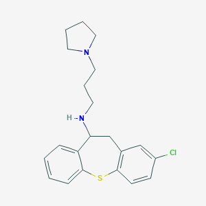 3-chloro-N-(3-pyrrolidin-1-ylpropyl)-5,6-dihydrobenzo[b][1]benzothiepin-6-amine