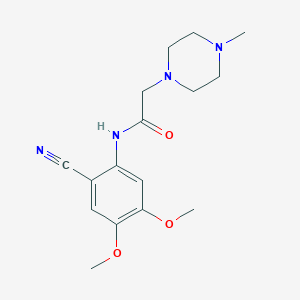 N-(2-cyano-4,5-dimethoxyphenyl)-2-(4-methylpiperazin-1-yl)acetamide