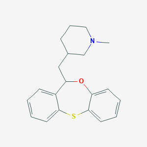 molecular formula C20H23NOS B374632 3-(11H-dibenzo[b,e][1,4]oxathiepin-11-ylmethyl)-1-methylpiperidine 