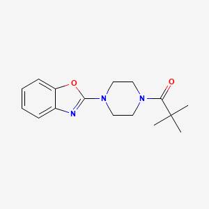 2-[4-(2,2-dimethylpropanoyl)piperazin-1-yl]-1,3-benzoxazole