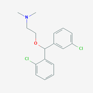 molecular formula C17H19Cl2NO B374640 2-[(2-chlorophenyl)(3-chlorophenyl)methoxy]-N,N-dimethylethanamine 