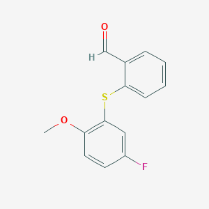 2-[(5-Fluoro-2-methoxyphenyl)sulfanyl]benzaldehyde