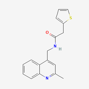 molecular formula C17H16N2OS B3746467 N-[(2-methyl-4-quinolinyl)methyl]-2-(2-thienyl)acetamide 