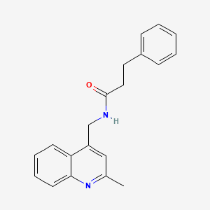 N-[(2-methyl-4-quinolinyl)methyl]-3-phenylpropanamide