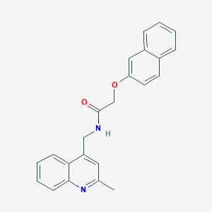 molecular formula C23H20N2O2 B3746476 N-[(2-methylquinolin-4-yl)methyl]-2-(2-naphthyloxy)acetamide 