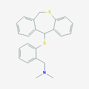molecular formula C23H23NS2 B374648 N-[2-(6,11-dihydrodibenzo[b,e]thiepin-11-ylsulfanyl)benzyl]-N,N-dimethylamine 