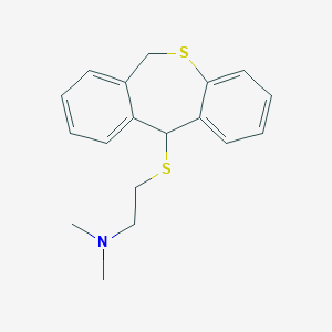molecular formula C18H21NS2 B374650 2-(6,11-dihydrobenzo[c][1]benzothiepin-11-ylsulfanyl)-N,N-dimethylethanamine CAS No. 54492-21-6