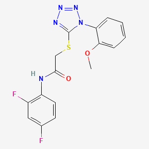molecular formula C16H13F2N5O2S B3746510 N-(2,4-difluorophenyl)-2-{[1-(2-methoxyphenyl)-1H-tetrazol-5-yl]thio}acetamide 