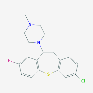 1-(3-Chloro-8-fluoro-10,11-dihydrodibenzo[b,f]thiepin-10-yl)-4-methylpiperazine