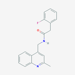 2-(2-fluorophenyl)-N-[(2-methyl-4-quinolinyl)methyl]acetamide