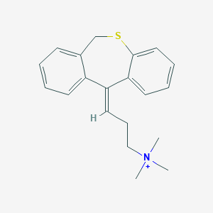 molecular formula C20H24NS+ B374659 [(3Z)-3-(6H-benzo[c][1]benzothiepin-11-ylidene)propyl]-trimethylazanium 