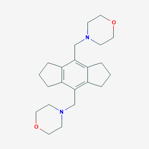 molecular formula C22H32N2O2 B374660 4-{[8-(4-Morpholinylmethyl)-1,2,3,5,6,7-hexahydro-s-indacen-4-yl]methyl}morpholine 