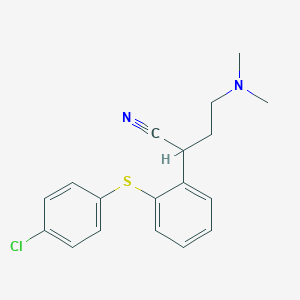 2-{2-[(4-Chlorophenyl)sulfanyl]phenyl}-4-(dimethylamino)butanenitrile