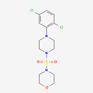 molecular formula C14H19Cl2N3O3S B3746634 4-{[4-(2,5-dichlorophenyl)piperazin-1-yl]sulfonyl}morpholine 
