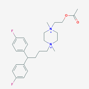 1-[2-(Acetyloxy)ethyl]-4-[4,4-bis(4-fluorophenyl)butyl]-1,4-dimethylpiperazinediium