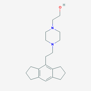 molecular formula C20H30N2O B374669 2-{4-[2-(1,2,3,5,6,7-Hexahydro-s-indacen-4-yl)ethyl]-1-piperazinyl}ethanol 
