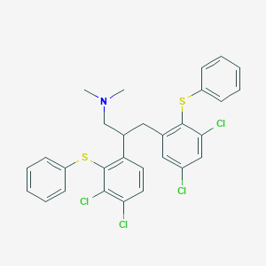 2-[3,4-dichloro-2-(phenylsulfanyl)phenyl]-3-[3,5-dichloro-2-(phenylsulfanyl)phenyl]-N,N-dimethyl-1-propanamine
