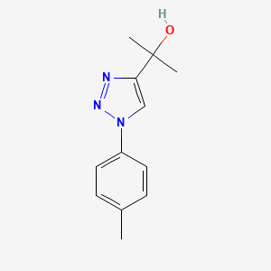 molecular formula C12H15N3O B3746805 2-[1-(4-methylphenyl)-1H-1,2,3-triazol-4-yl]propan-2-ol 
