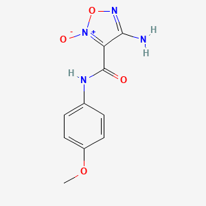 molecular formula C10H10N4O4 B3746806 4-amino-N-(4-methoxyphenyl)-1,2,5-oxadiazole-3-carboxamide 2-oxide 