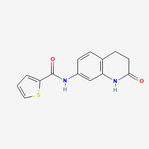 molecular formula C14H12N2O2S B3746838 N-(2-oxo-1,2,3,4-tetrahydro-7-quinolinyl)-2-thiophenecarboxamide 