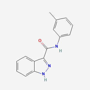 molecular formula C15H13N3O B3746844 N-(3-methylphenyl)-1H-indazole-3-carboxamide 