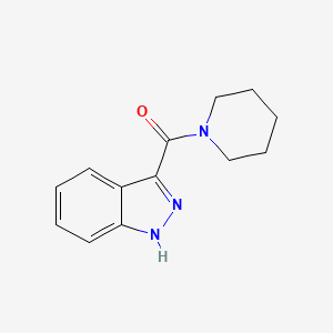 molecular formula C13H15N3O B3746848 3-(1-piperidinylcarbonyl)-1H-indazole 