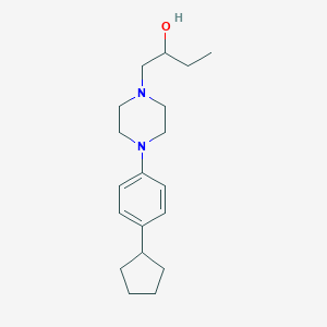 molecular formula C19H30N2O B374685 1-[4-(4-Cyclopentylphenyl)-1-piperazinyl]-2-butanol 