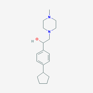 1-(4-Cyclopentylphenyl)-2-(4-methyl-1-piperazinyl)ethanol