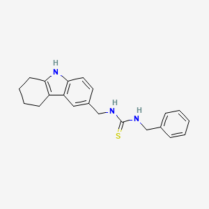molecular formula C21H23N3S B3746861 N-benzyl-N'-(2,3,4,9-tetrahydro-1H-carbazol-6-ylmethyl)thiourea 