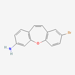 molecular formula C14H10BrNO B3746886 (8-bromodibenzo[b,f]oxepin-3-yl)amine 