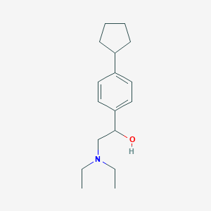 molecular formula C17H27NO B374690 1-(4-Cyclopentylphenyl)-2-(diethylamino)ethanol 