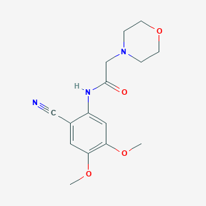 molecular formula C15H19N3O4 B3746943 N-(2-cyano-4,5-dimethoxyphenyl)-2-morpholin-4-ylacetamide 