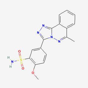 molecular formula C17H15N5O3S B3746962 2-methoxy-5-(6-methyl[1,2,4]triazolo[3,4-a]phthalazin-3-yl)benzenesulfonamide 